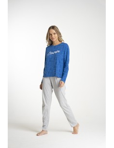 Pijama Top Algodón Invierno Mujer Universidad Católica