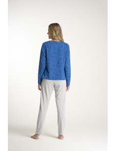 Pijama Top Algodón Invierno Mujer Universidad Católica 2