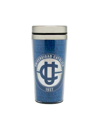 Mug Termico Logo Plateado U Catolica