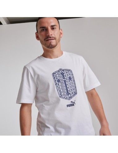 Polera Algodón PUMA White-Navy 2025