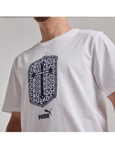 Polera Algodón PUMA White-Navy 2025