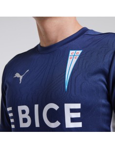 Polera Entrenamiento Blanca Azul 2025 2