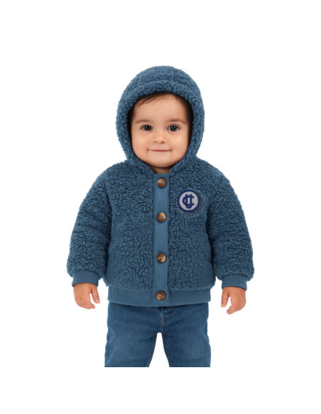 Polerón Sherpa Azul