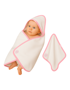 Salida de baño 80*60 cms + Manta Toalla 40*40 cms 2