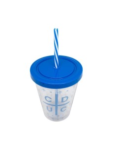 Vaso con Bombilla 12 Oz UC 2