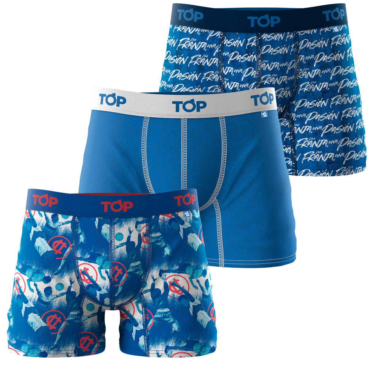 Boxer Medio Microfibra Universidad Católica Pack 3 C1