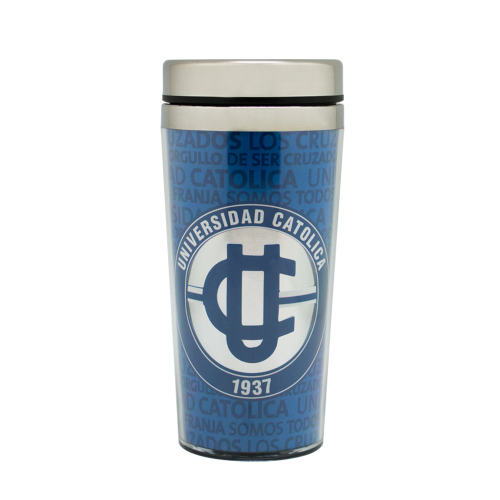Mug Térmico Logo Plateado U. Católica