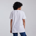 Polera de Algodón Blanca niño 2025