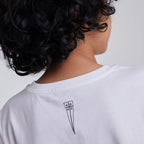 Polera de Algodón Blanca niño 2025