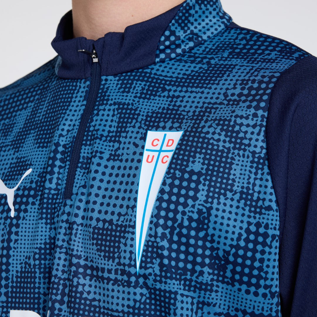 Polerón de entrenamiento Azul 1/4 Zip Top 2026