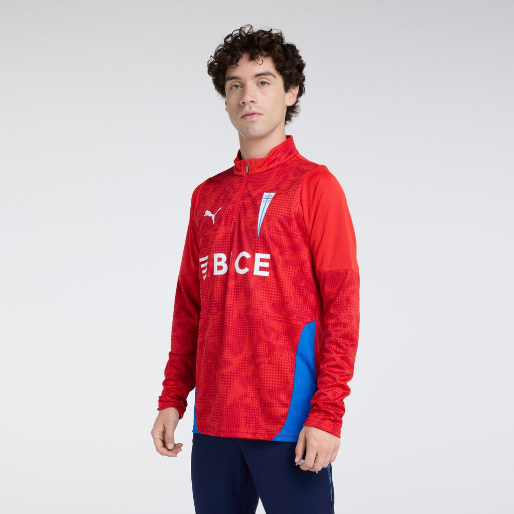 Polerón de entrenamiento Rojo 1/4 Zip Top 2026