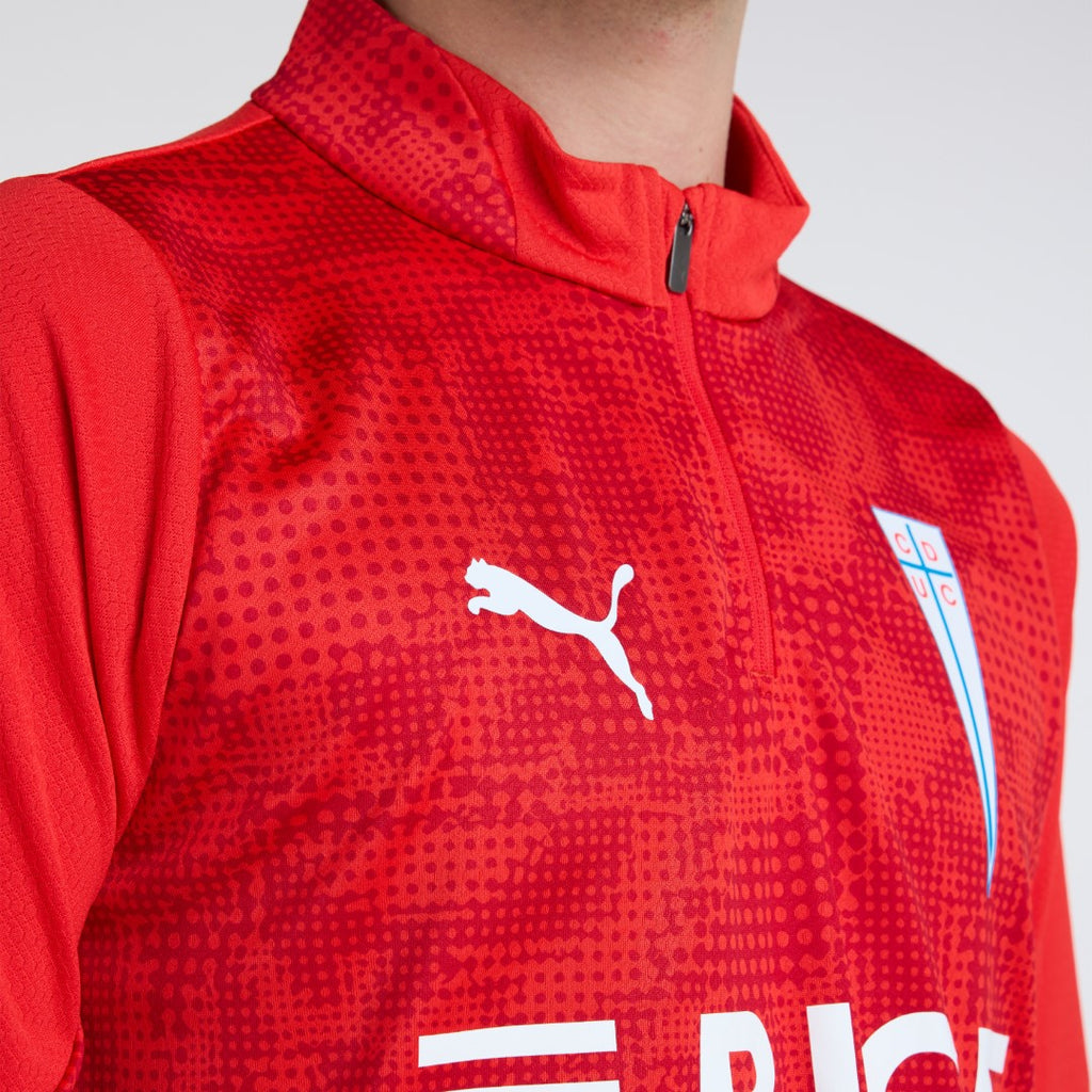 Polerón de entrenamiento Rojo 1/4 Zip Top 2026
