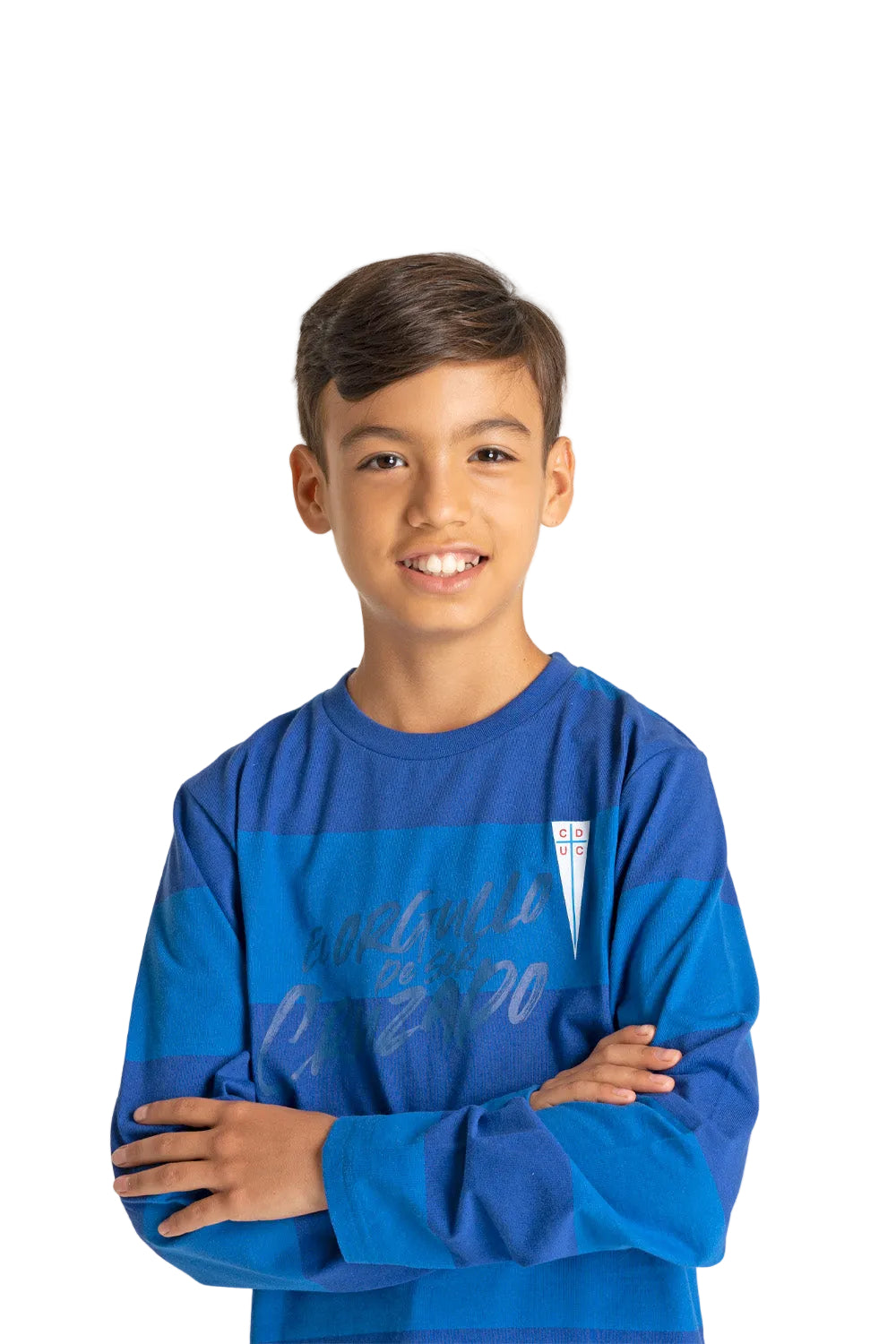 Pijama Polera Azul Pantalón Gris Niño