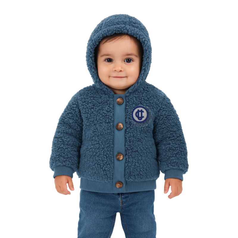 Polerón Peludo Azul