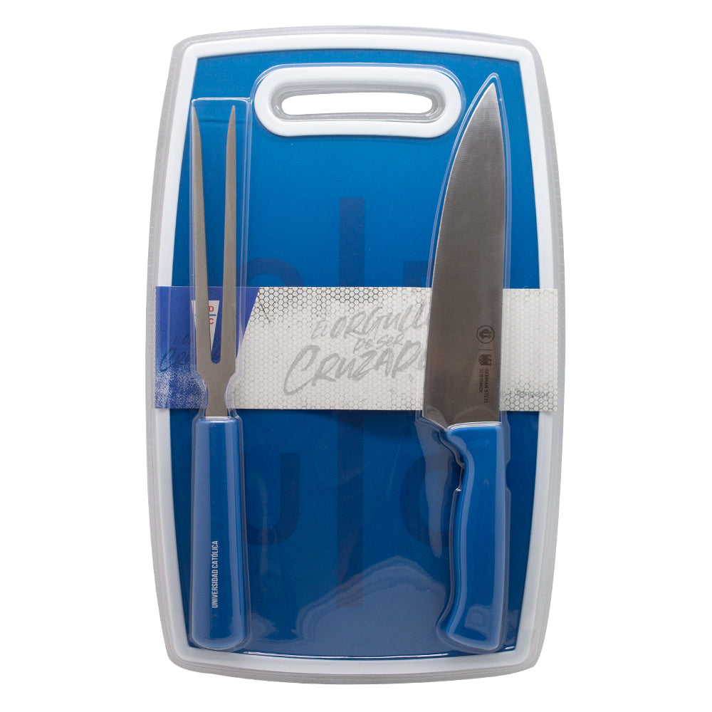 Tabla + Cuchillo + Tenedor UC